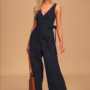 NWT navy jumpsuit